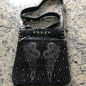 Angel Wing bling crossbody bag
